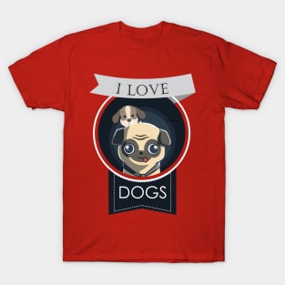 I Love Dogs T-Shirt